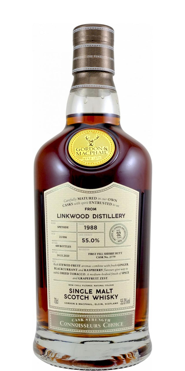 Linkwood 1988 GM Connoisseurs Choice - Cask Strength 32 Year Old (2020) Release (Cask #2779) Scotch Whisky | 700ML at CaskCartel.com