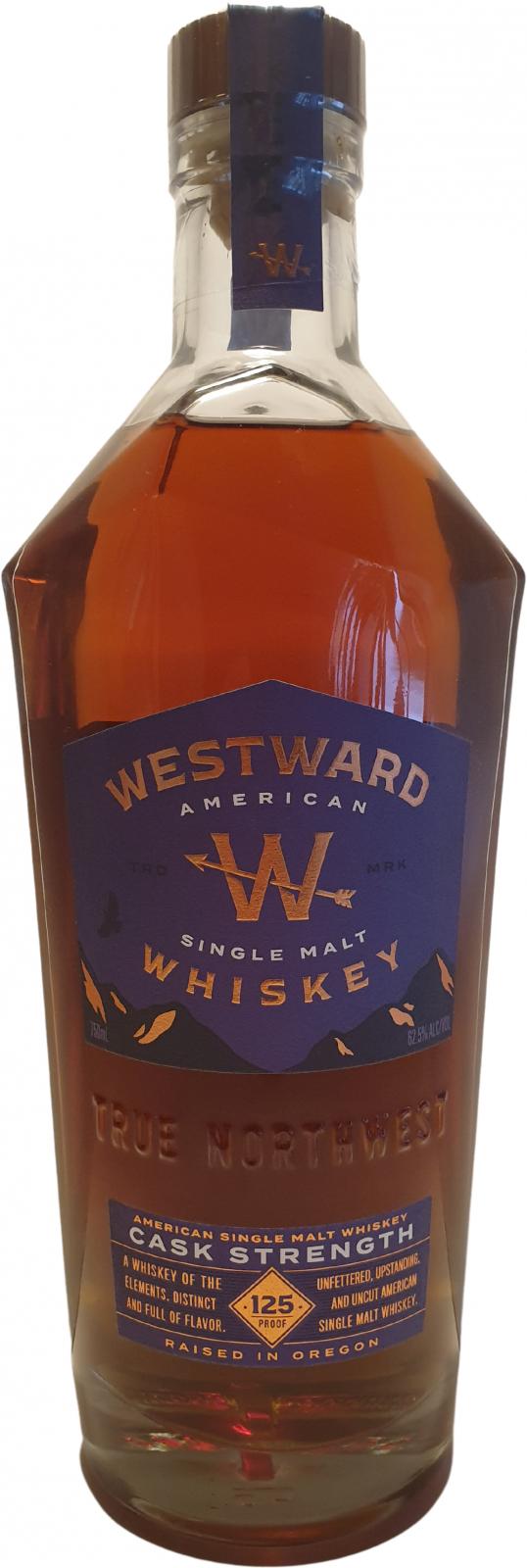 Westward Cask Strength True North West 125 Proof American Single Malt Whiskey