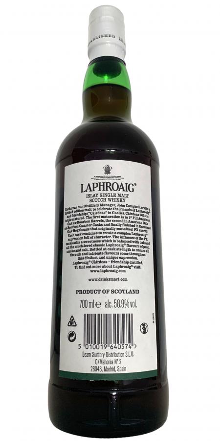 Laphroaig Cairdeas Feis Ile 2021 2021 Release Single Malt Scotch Whisky | 700ML