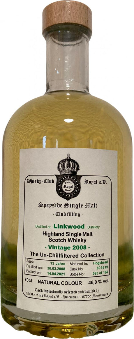 Linkwood 2008 WCR - see note by RoyalScotsman Club filling 13 Year Old 2021 Release (Cask #803619) Single Malt Scotch Whisky | 700ML at CaskCartel.com