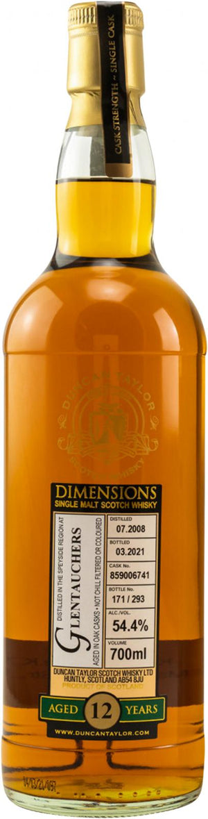 Glentauchers Dimensions Single Cask #859006741 2008 12 Year Old Whisky | 700ML at CaskCartel.com