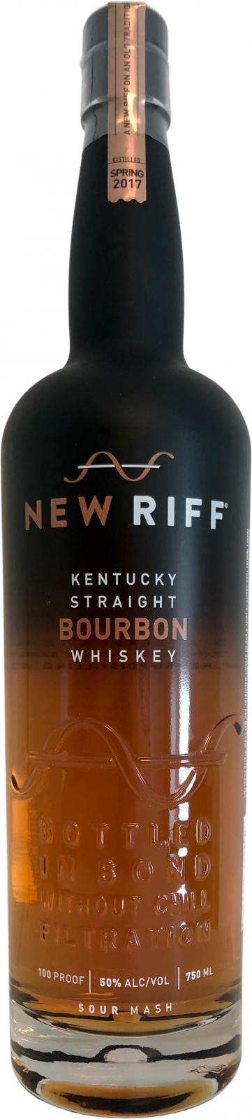 New Riff 2017 Bottled in Bond 2021 Release Bourbon Whiskey