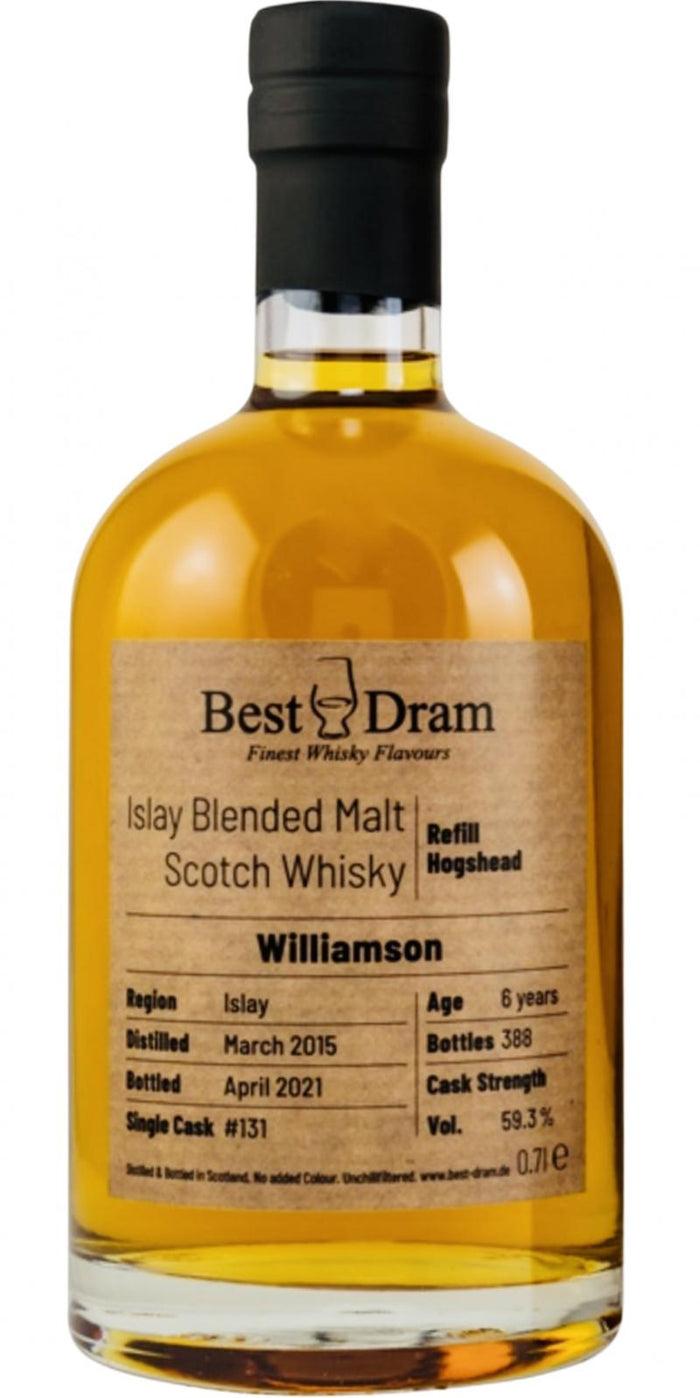 Williamson 2015 BD 6 Year Old 2021 Release (Cask #131) Single Malt Scotch Whisky | 700ML