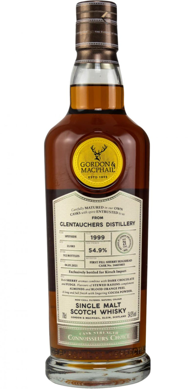 Glentauchers 1999 GM Connoisseurs Choice - Cask Strength 21 Year Old 2021 Release (Cask #16603803) Single Malt Scotch Whisky | 700ML at CaskCartel.com