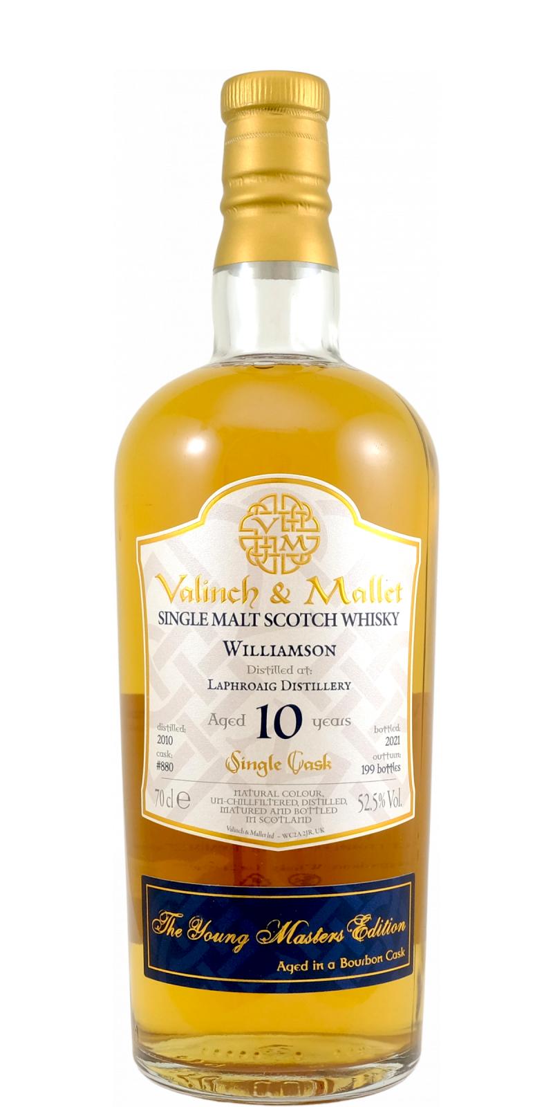Williamson 2010 V&M 10 Year Old 2021 Release (Cask #880) Single Malt Scotch Whisky | 700ML at CaskCartel.com