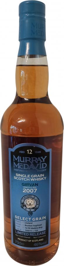 Girvan 2007 (Murray McDavid) Select Grain - Limited Release (Cask #700015 + 15A) 12 Year Old 2019 Release Scotch Whisky | 700ML at CaskCartel.com