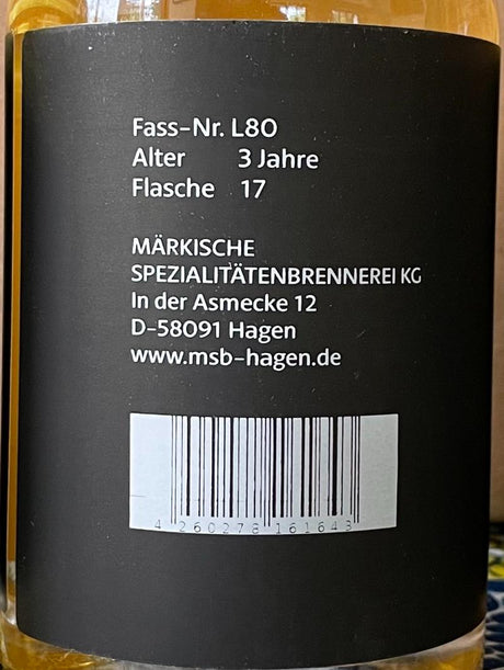 DeCavo 2018 Handcrafted Single Malt 3 Year Old 2021 Release (Cask #L80) Single Malt Whisky | 500ML at CaskCartel.com