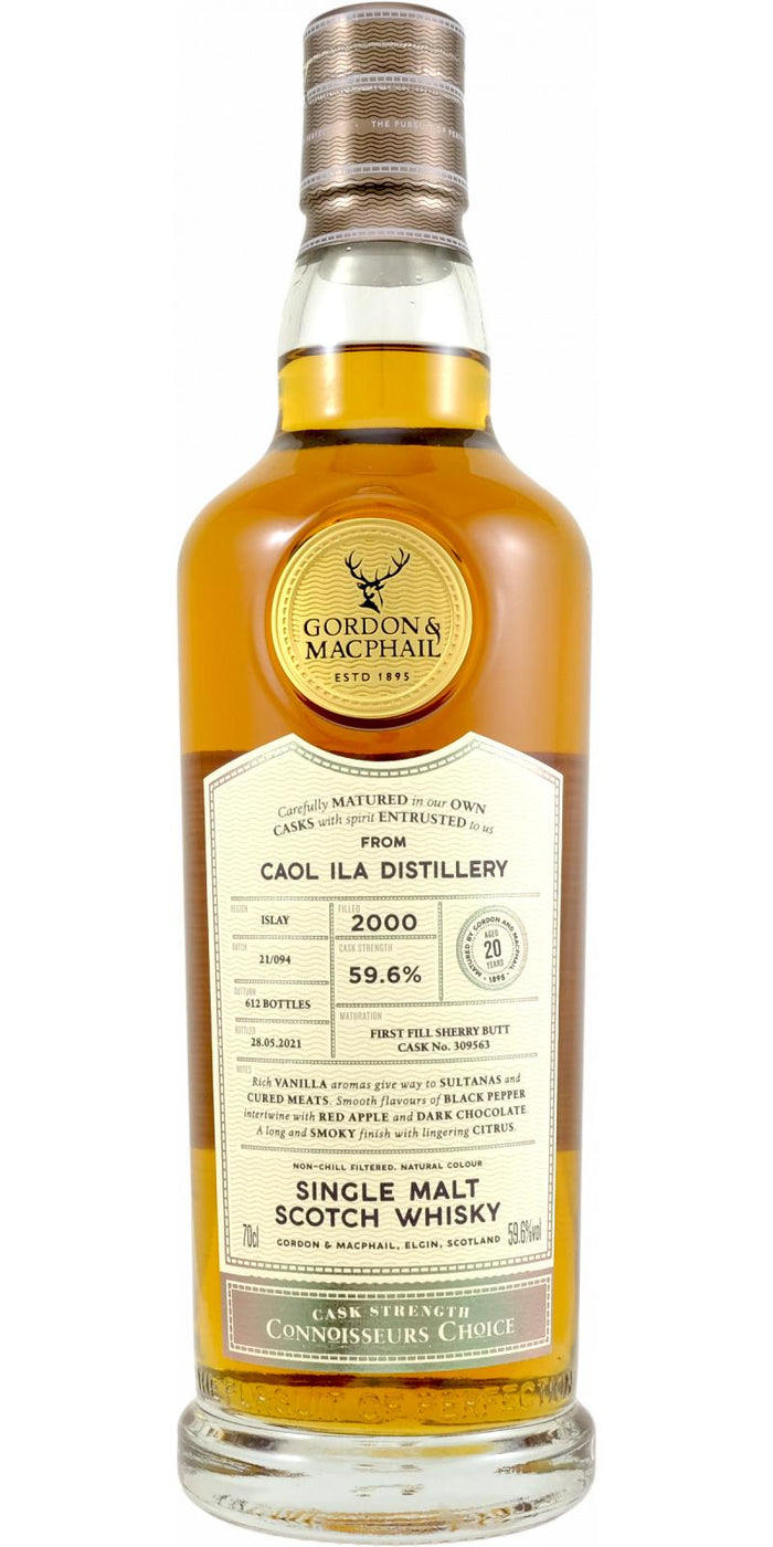 Caol Ila Connoisseurs Choice Single Cask 2000 20 Year Old Whisky | 700ML