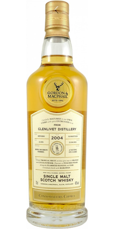Glenlivet 2004 GM Connoisseurs Choice 16 Year Old 2021 Release (Cask #800671/800672) Single Malt Scotch Whisky | 700ML at CaskCartel.com