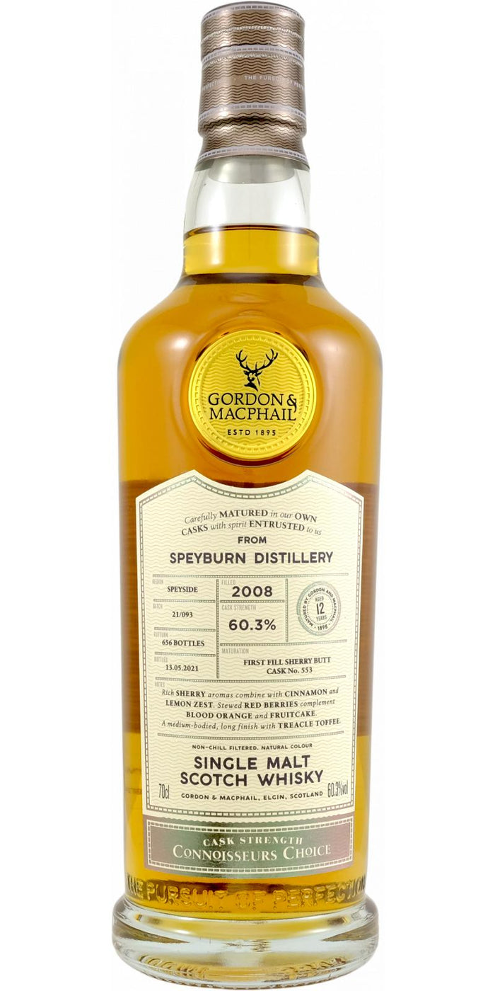 Speyburn Connoisseurs Choice Single Cask 2008 12 Year Old Whisky | 700ML