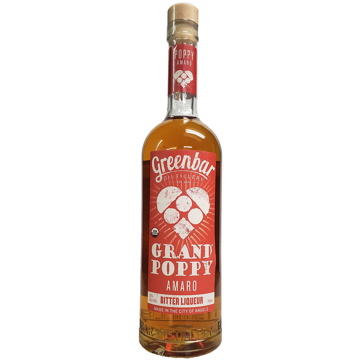 Greenbar Distillery Grand Poppy Organic Amaro Bitter Liqueur - CaskCartel.com