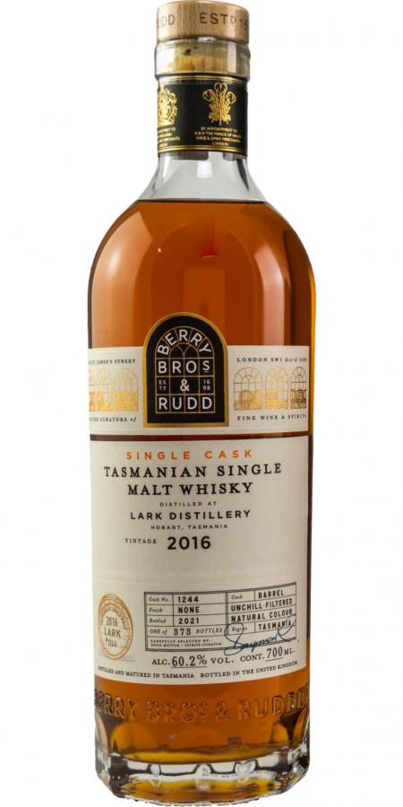 Lark 2016 BR 2021 Release (Cask #1244) Single Malt Whisky | 700ML at CaskCartel.com