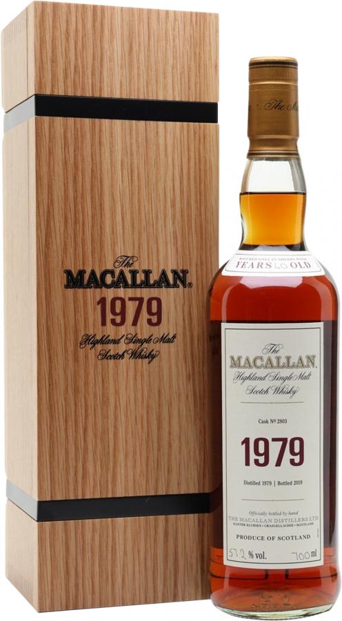 Macallan 1979 Fine & Rare 40 Year Old 2019 Release (Cask #2803) Single Malt Scotch Whisky | 700ML