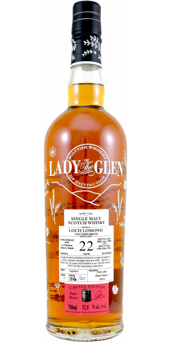 Inchmurrin 1998 LotG Rare Cask 22 Year Old 2021 Release (Cask #1) Single Malt Scotch Whisky | 700ML