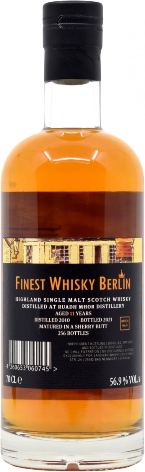 Ruadh Mhor 2010 Sb Finest Berlin 11 Year Old 2021 Release Single Malt Scotch Whisky | 700ML