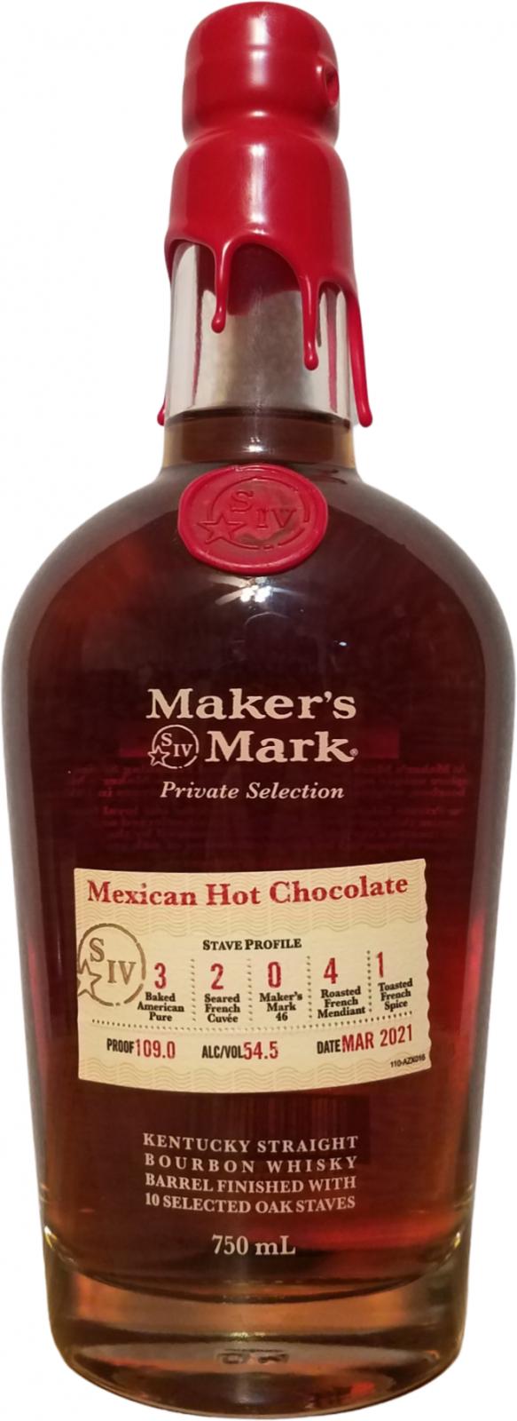Maker's Mark Private Selection Mexican Hot Chocolate  2021 Release Bourbon Whiskey at CaskCartel.com