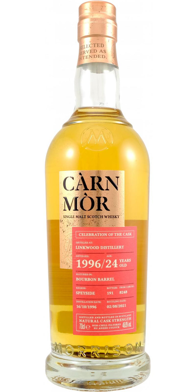 Linkwood 1996 MSWD Càrn Mòr Celebration of the Cask 24 Year Old 2021 Release (Cask #8248) Single Malt Scotch Whisky | 700ML at CaskCartel.com