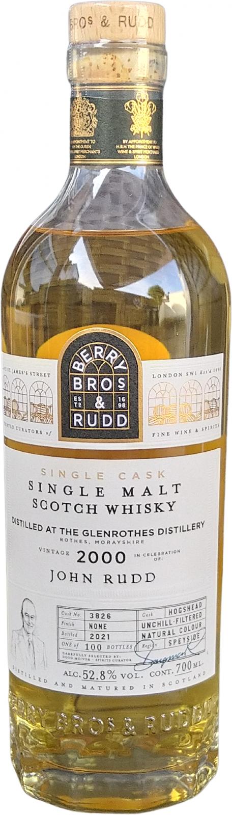 Glenrothes 2000 BR 21 Year Old 2021 Release Cask #3826 Single Malt Scotch Whisky | 700ML at CaskCartel.com