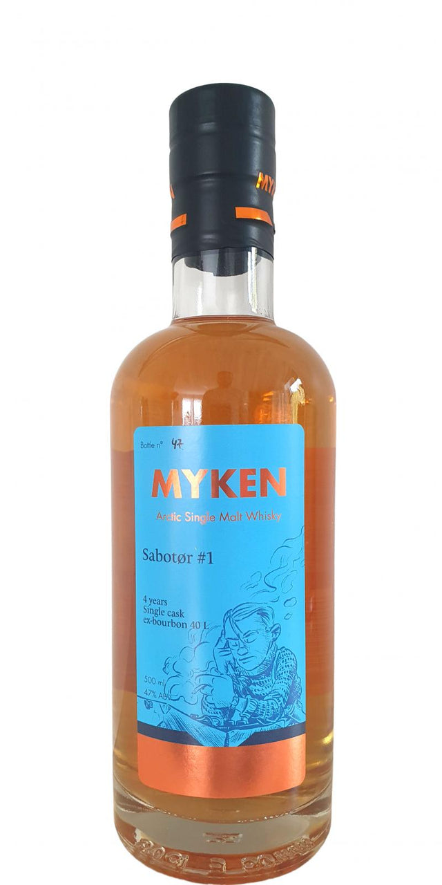 Myken Sabotør #1 Arctic Single Malt Whisky 4 Year Old 2021 Release Single Malt Whisky | 500ML at CaskCartel.com