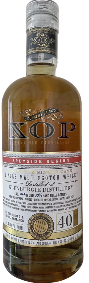 Glenburgie 1980 DL XOP - Xtra Old Particular 40 Year Old 2021 Release (Cask #15090) Single Malt Scotch Whisky | 700ML at CaskCartel.com