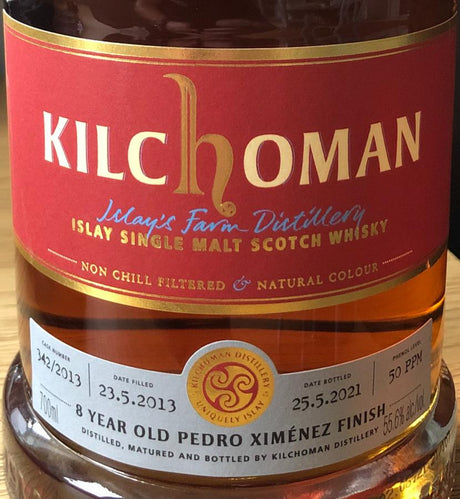 Kilchoman 2013 8 Year Old Pedro Ximenez Finish 8 Year Old 2021 Release (Cask #342/2013) Single Malt Scotch Whisky | 700ML at CaskCartel.com