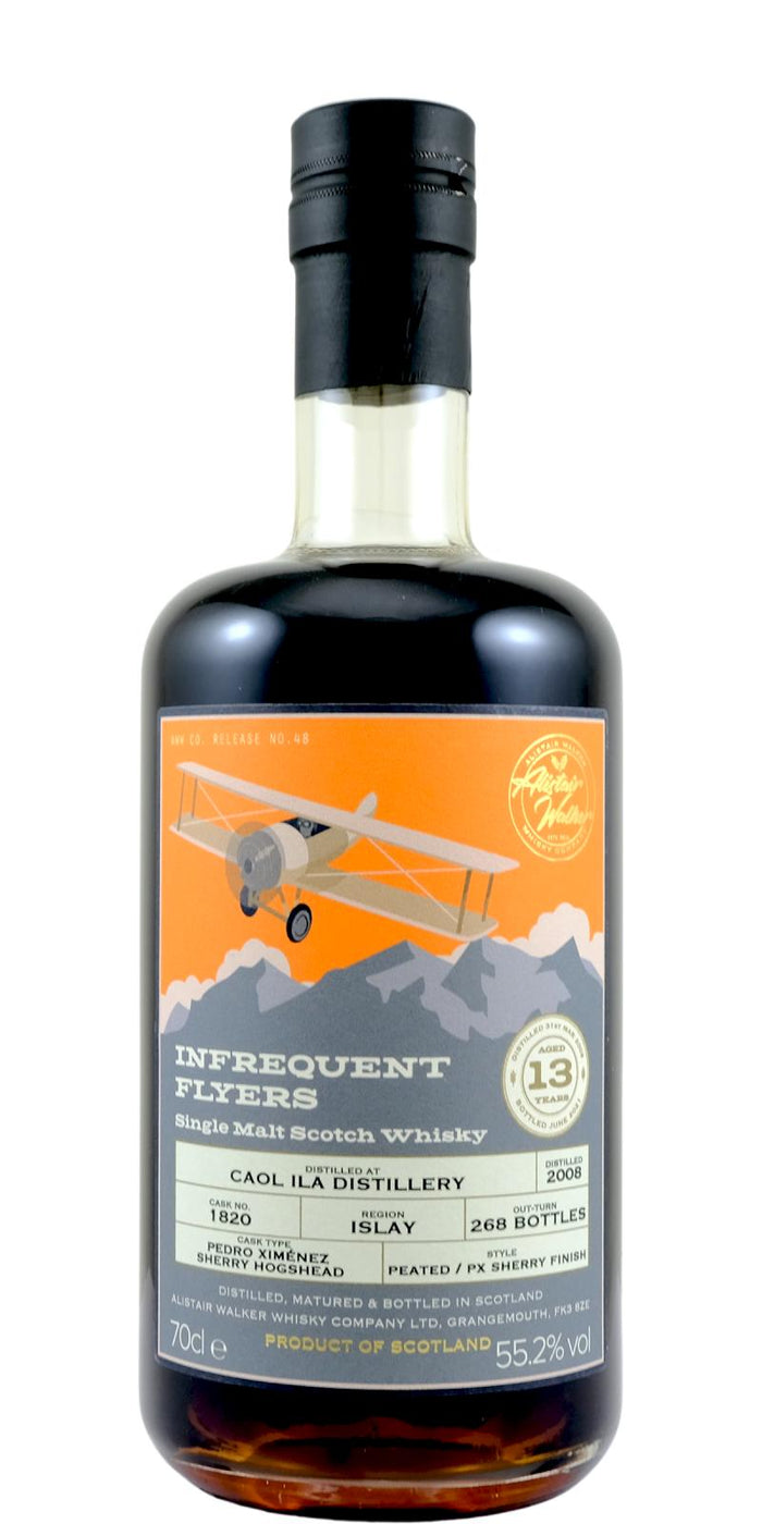 Caol Ila Infrequent Flyers PX Sherry Single Cask #1820 2008 13 Year Old Whisky | 700ML