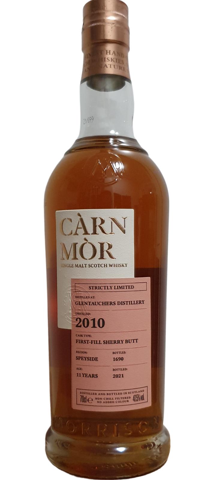 Glentauchers 2010 MSWD Càrn Mòr - Strictly Limited Edition 11 Year Old 2021 Release Single Malt Scotch Whisky | 700ML at CaskCartel.com