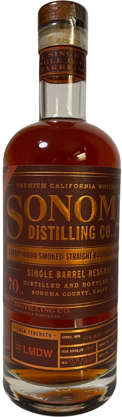 Sonoma Distilling Co. Cherrywood Smoked ( Barrel # 15-0463) 2015 Straight Bourbon Whiskey at CaskCartel.com