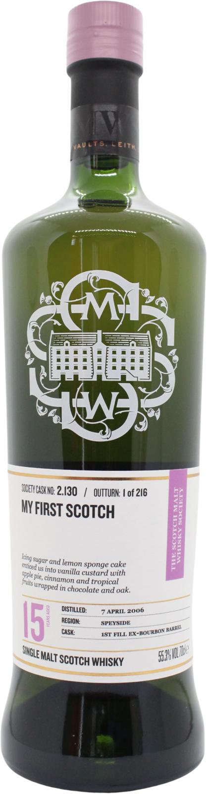 Glenlivet 2006 SMWS 2.130 My first Scotch 15 Year Old 2021 Release (Cask #2.13) Single Malt Scotch Whisky | 700ML at CaskCartel.com