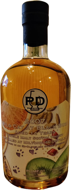 Miltonduff 2007 PDnl Wild Cat at Black Burn 14 Year Old 2021 Release (Cask #335) Single Malt Scotch Whisky | 700ML at CaskCartel.com