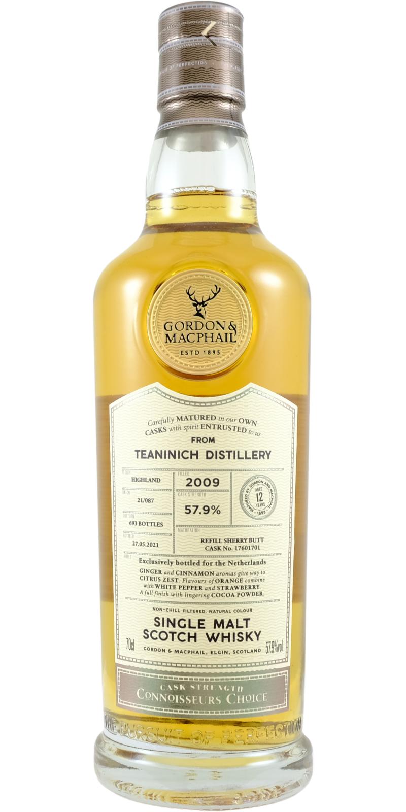 Teaninich 12 Year Old (D.2009, B.2021) Connoisseurs Choice Scotch Whisky | 700ML at CaskCartel.com