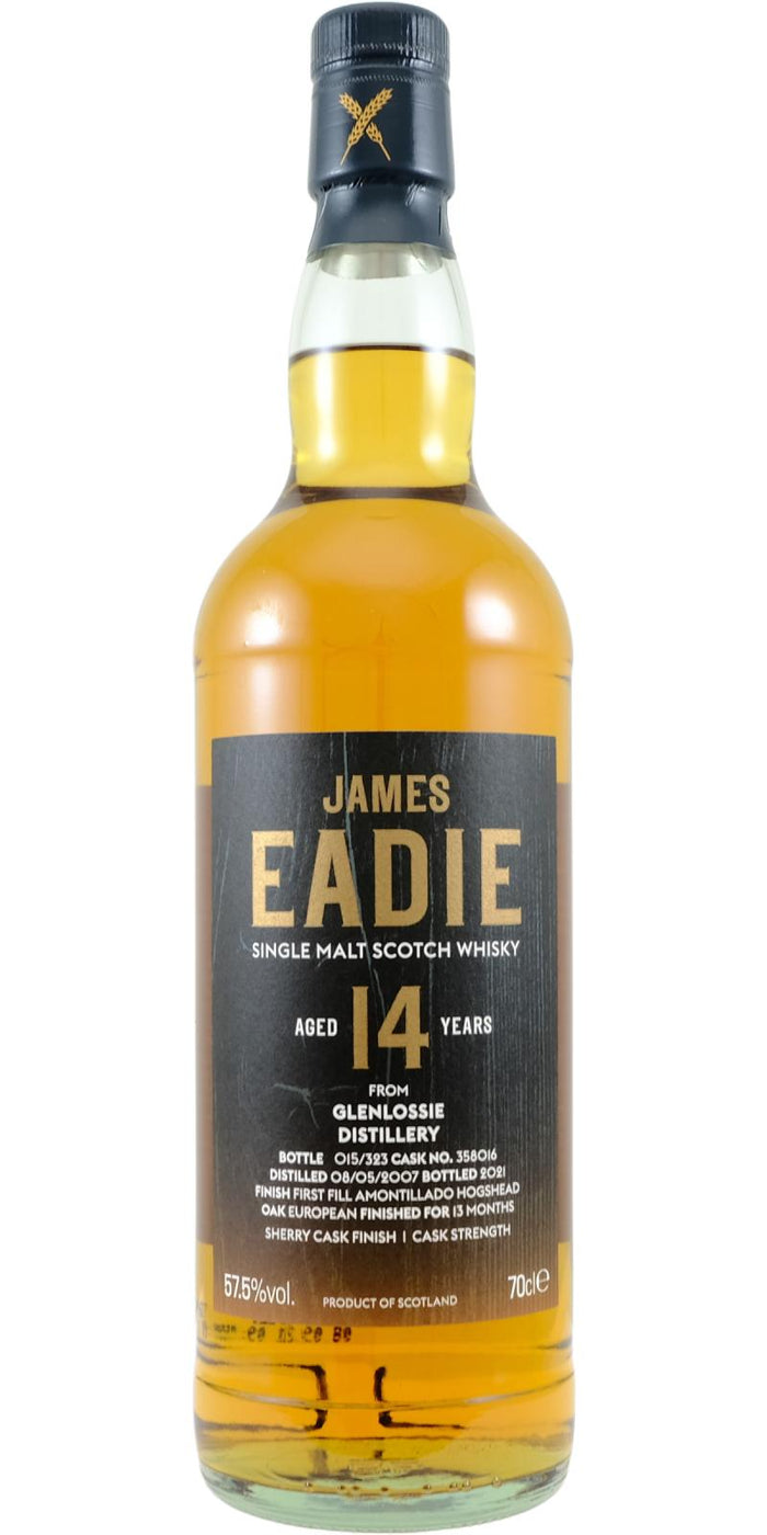 Glenlossie 2007 JE 14 Year Old 2021 Release (Cask #358016) Single Malt Scotch Whisky | 700ML