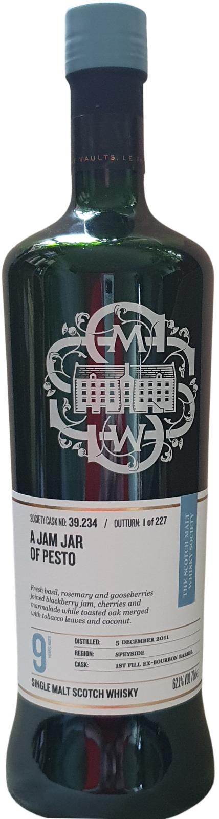 Linkwood 2011 SMWS 39.234 A jam jar of pesto 9 Year Old 2021 Release (Cask #39.234) Single Malt Scotch Whisky | 700ML at CaskCartel.com