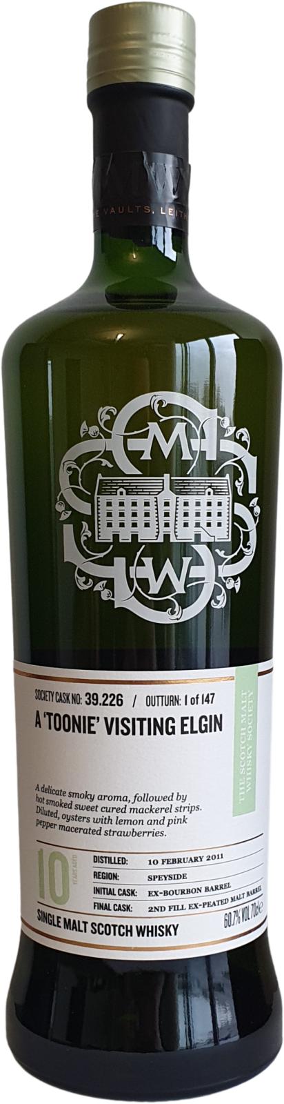 Linkwood 2011 SMWS 39.226 A 'toonie' visiting Elgin 10 Year Old 2021 Release (Cask #39.226) Single Malt Scotch Whisky | 700ML at CaskCartel.com