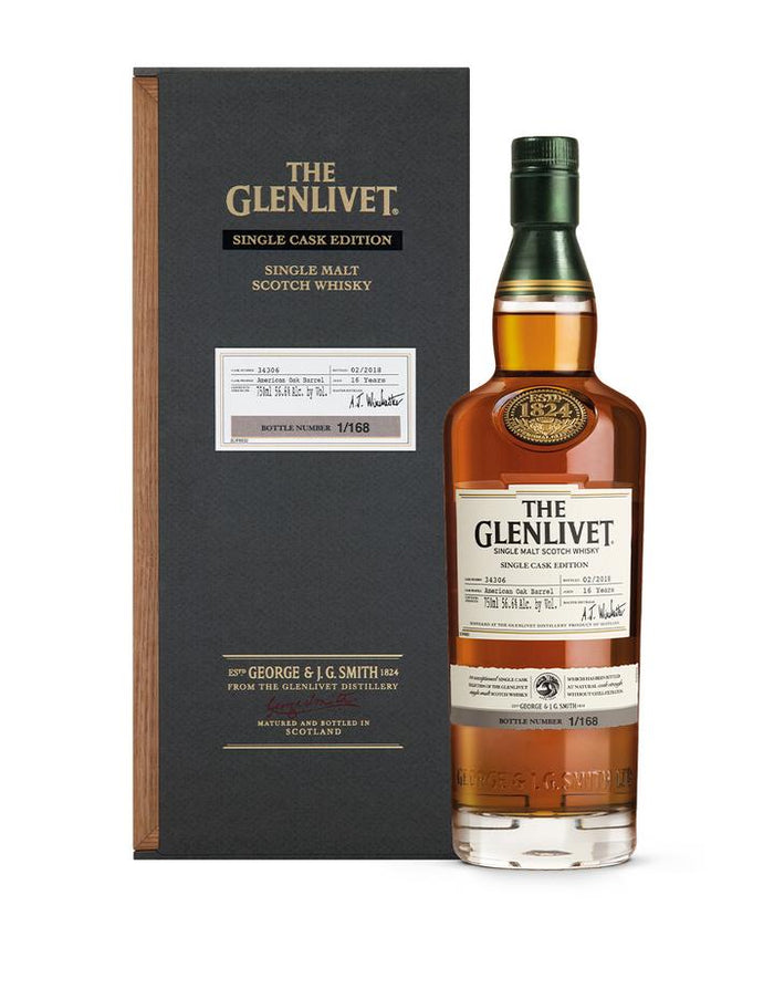 The Glenlivet Single Cask Edition 1st Fill American Oak Barrel #34306 Scotch Whisky