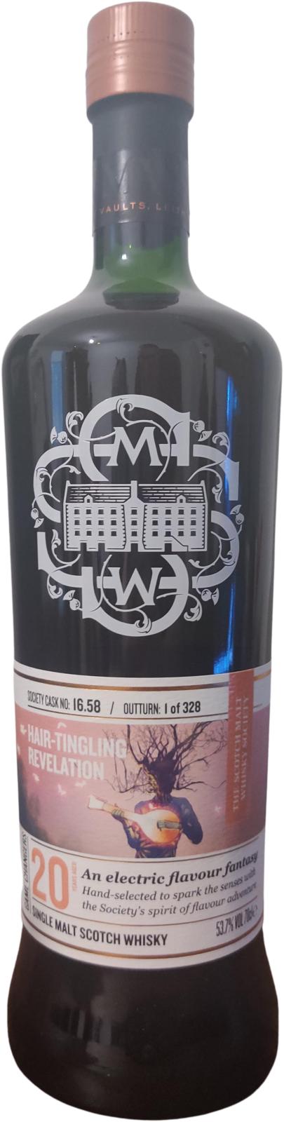 Glenturret 2001 SMWS 16.58 Hair-tingling relevation 20 Year Old 2021 Release (Cask #16.58) Single Malt Scotch Whisky | 700ML at CaskCartel.com