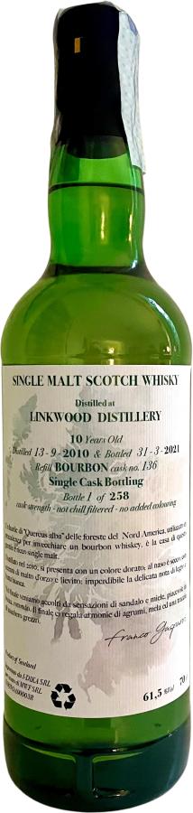 Linkwood 2010 UD The Art Collection 10 Year Old 2021 Release (Cask #136) Single Malt Scotch Whisky | 700ML at CaskCartel.com