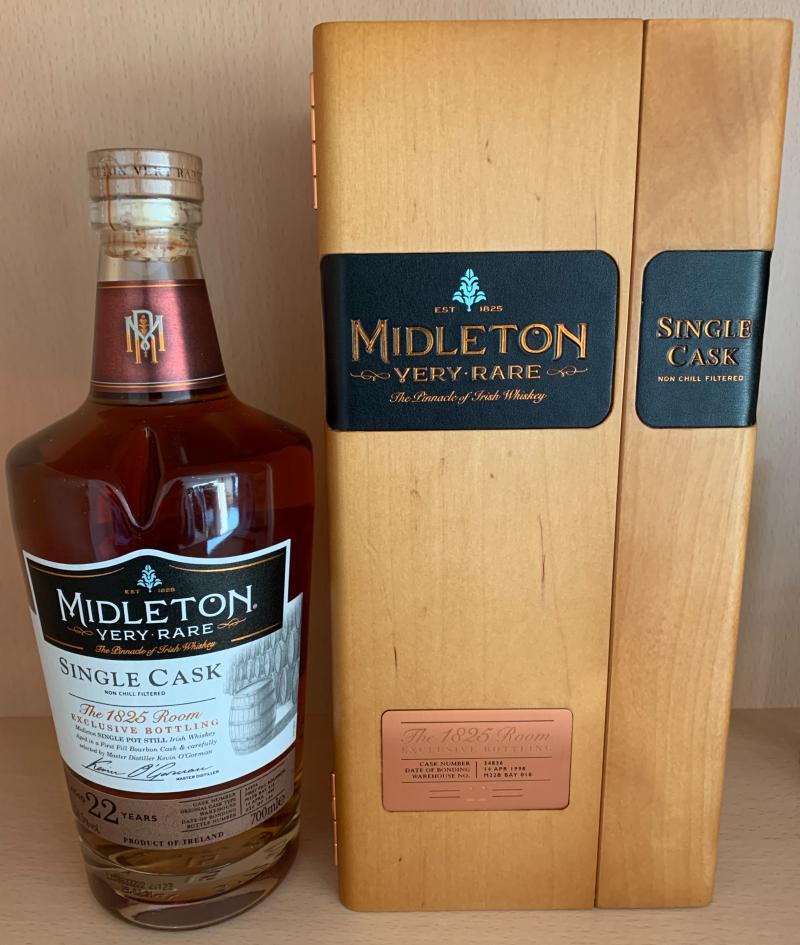 Midleton 1998 - Very Rare - Single Cask The 1825 Room Exclusive Bottling 22 Year Old 2021 Release (Cask #34836) Single Malt Whiskey | 700ML at CaskCartel.com