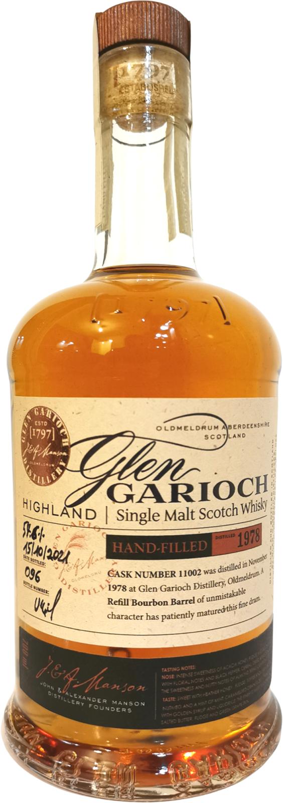 Glen Garioch 1978 Hand-Filled Distillery Only  2021 Release (Cask #11002) Single Malt Scotch Whisky | 700ML at CaskCartel.com