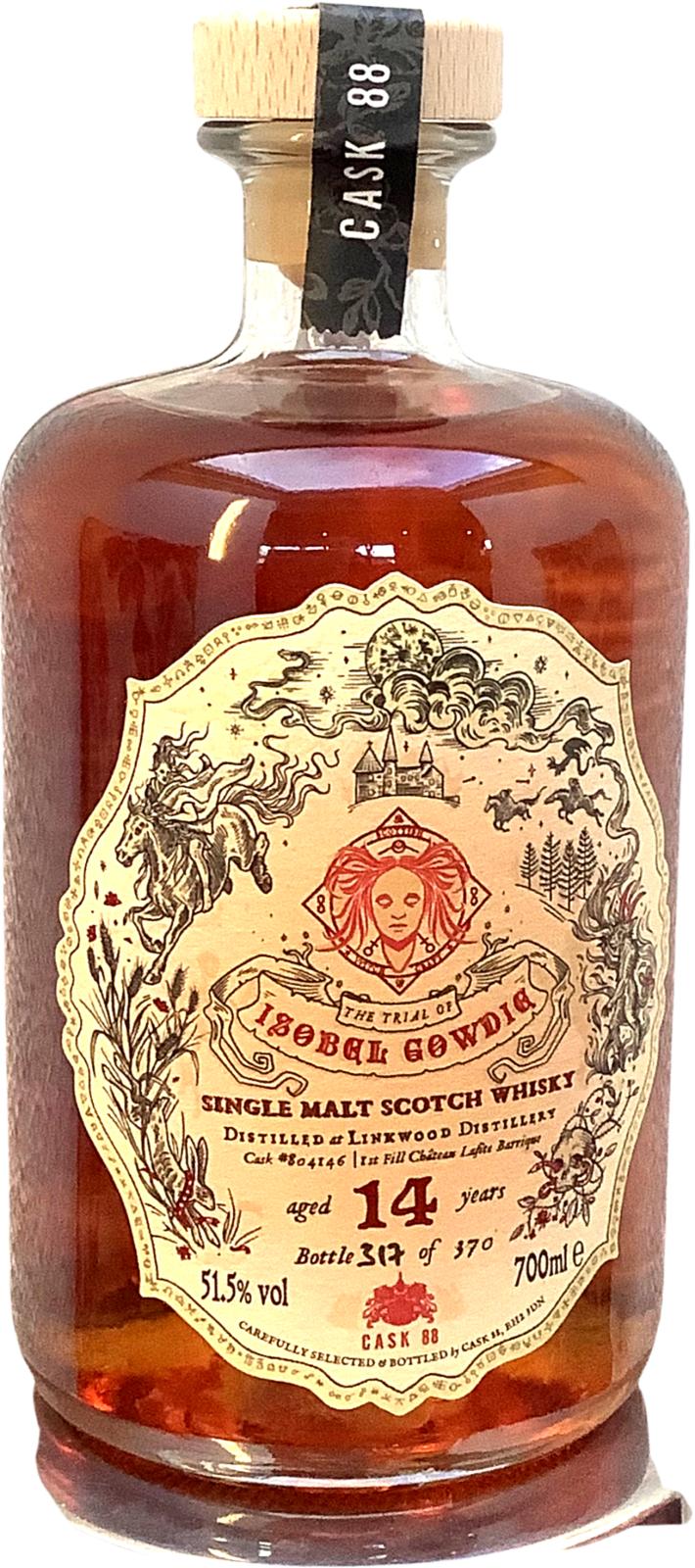 Linkwood 2007 Ca88 The Scottish Witchcraft Series: Isobel Gowdie  2021 Release (Cask #804146) Single Malt Scotch Whisky | 700ML at CaskCartel.com