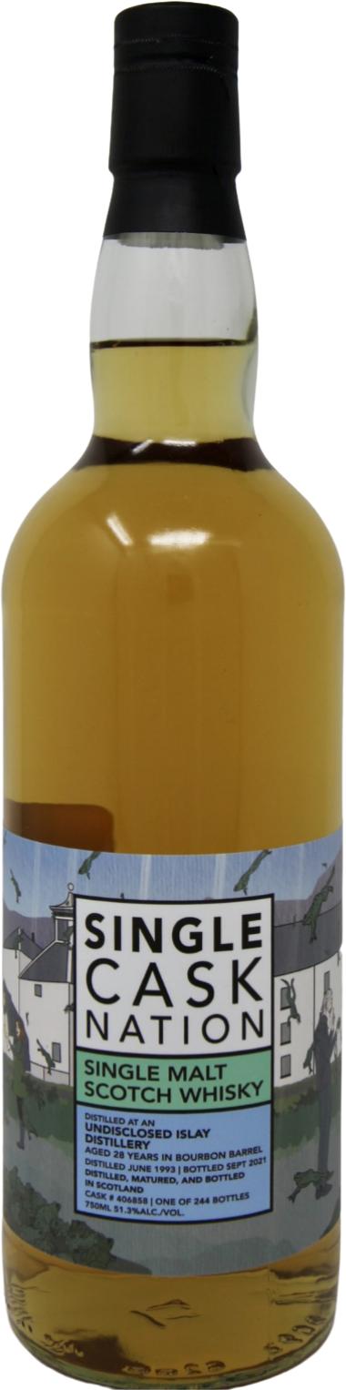 Undisclosed Islay Distillery 1993 JWC "Laughing Frog" - Wood Cut Series 28 Year Old 2021 Release (Cask #406858) Single Malt Scotch Whisky at CaskCartel.com
