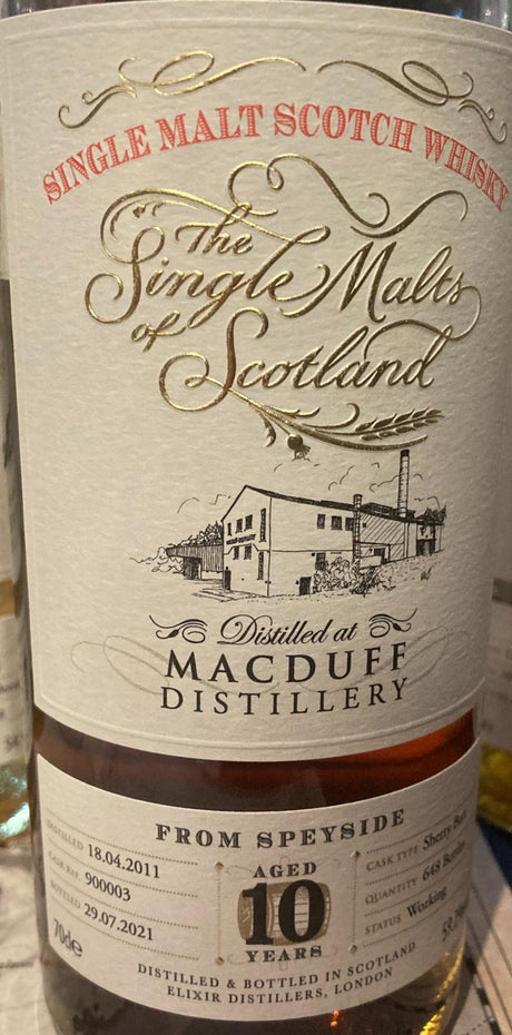 Macduff 2011 ElD The Single Malts of Scotland 10 Year Old 2021 Release (Cask #900003) Single Malt Scotch Whisky | 700ML at CaskCartel.com