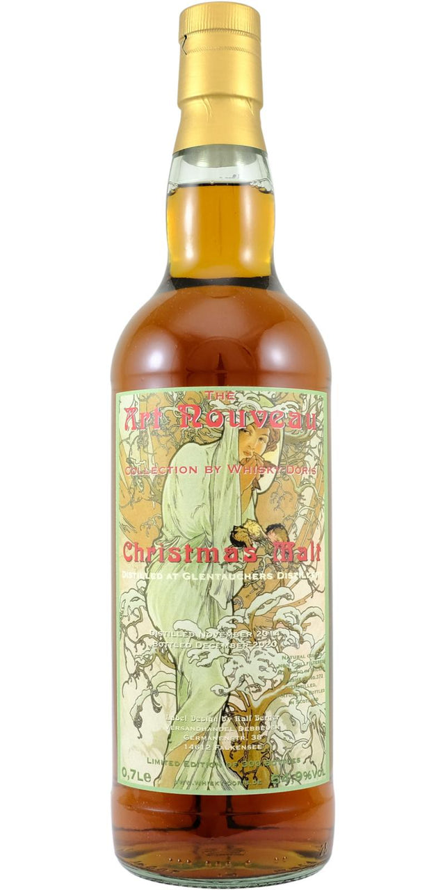 Glentauchers 2014 (Whisky-Doris) Art Nouveau Christmas Edition 2021 6 Year Old 2020 Release (Cask #372) Single Malt Scotch Whisky | 700ML at CaskCartel.com