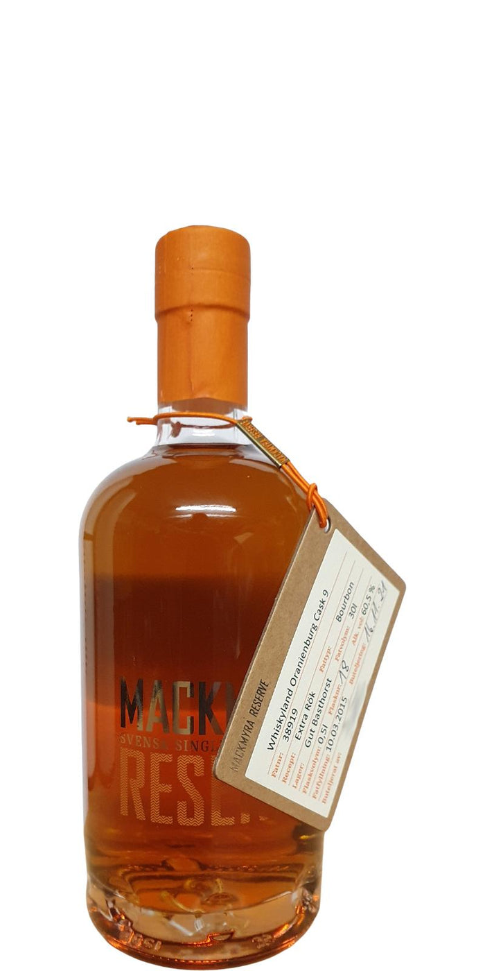 Mackmyra 2015 Reserve - handfilled at Whiskyland Oranienburg  2021 Release (Cask #38919) Single Malt Whisky | 500ML