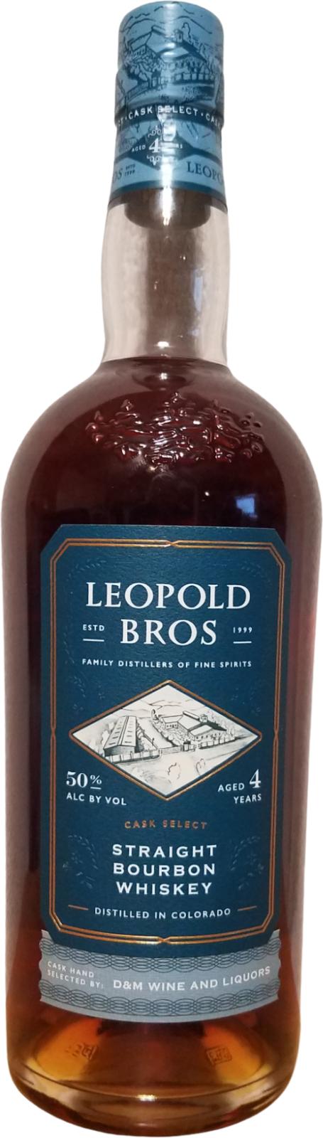 Leopold Bros Cask Select Cask Selection 4 Year Old 2021 Release (Cask #53) Bourbon Whiskey at CaskCartel.com