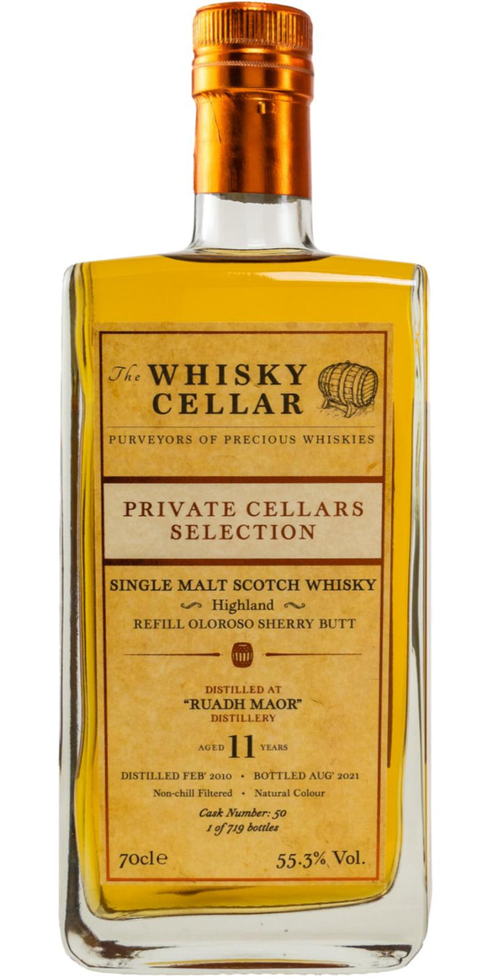 Ruadh Maor 2010 TWCe Private Cellars Selection 11 Year Old 2021 Release (Cask #50) Single Malt Scotch Whisky | 700ML