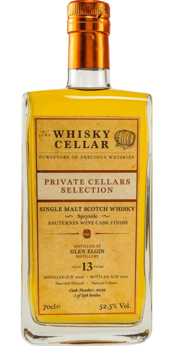 Glen Elgin 2008 TWCe Private Cellars Selection 13 Year Old 2021 Release (Cask #10122) Single Malt Scotch Whisky | 700ML