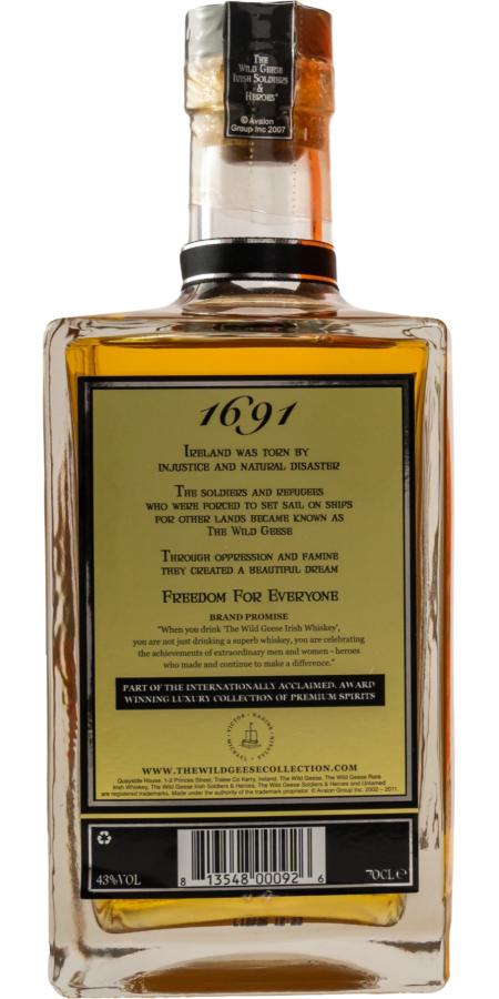 The Wild Geese Gold 4th Limited edition Irish Whiskey | 700ML at CaskCartel.com