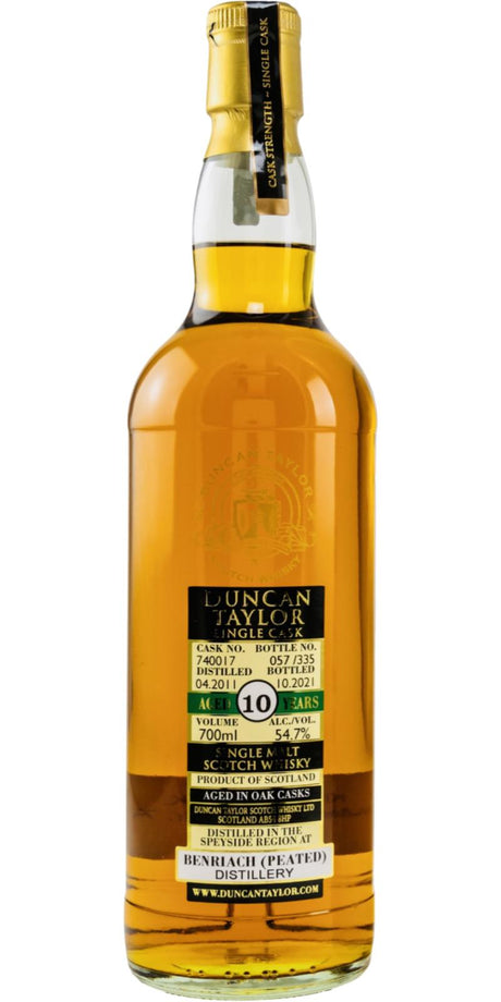 Benriach Peated Sherry Single Cask #740017 2011 10 Year Old Whisky | 700ML at CaskCartel.com