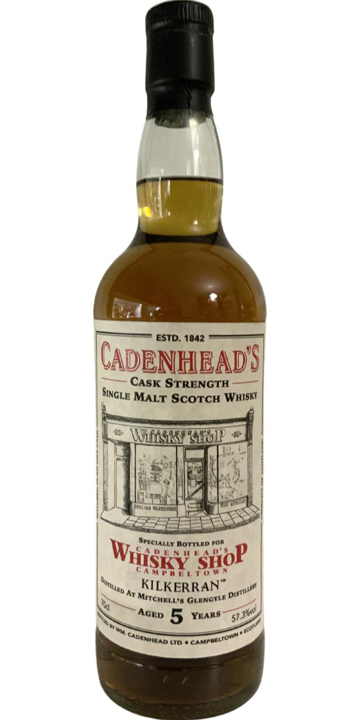 Kilkerran 2015 CA Cadenhead's Whisky Shop Campbeltown 5 Year Old 2021 Release Single Malt Scotch Whisky | 700ML